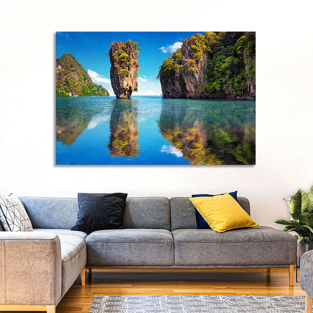 Ko Tapu Limestone Stack, Phang Nga Wall Art