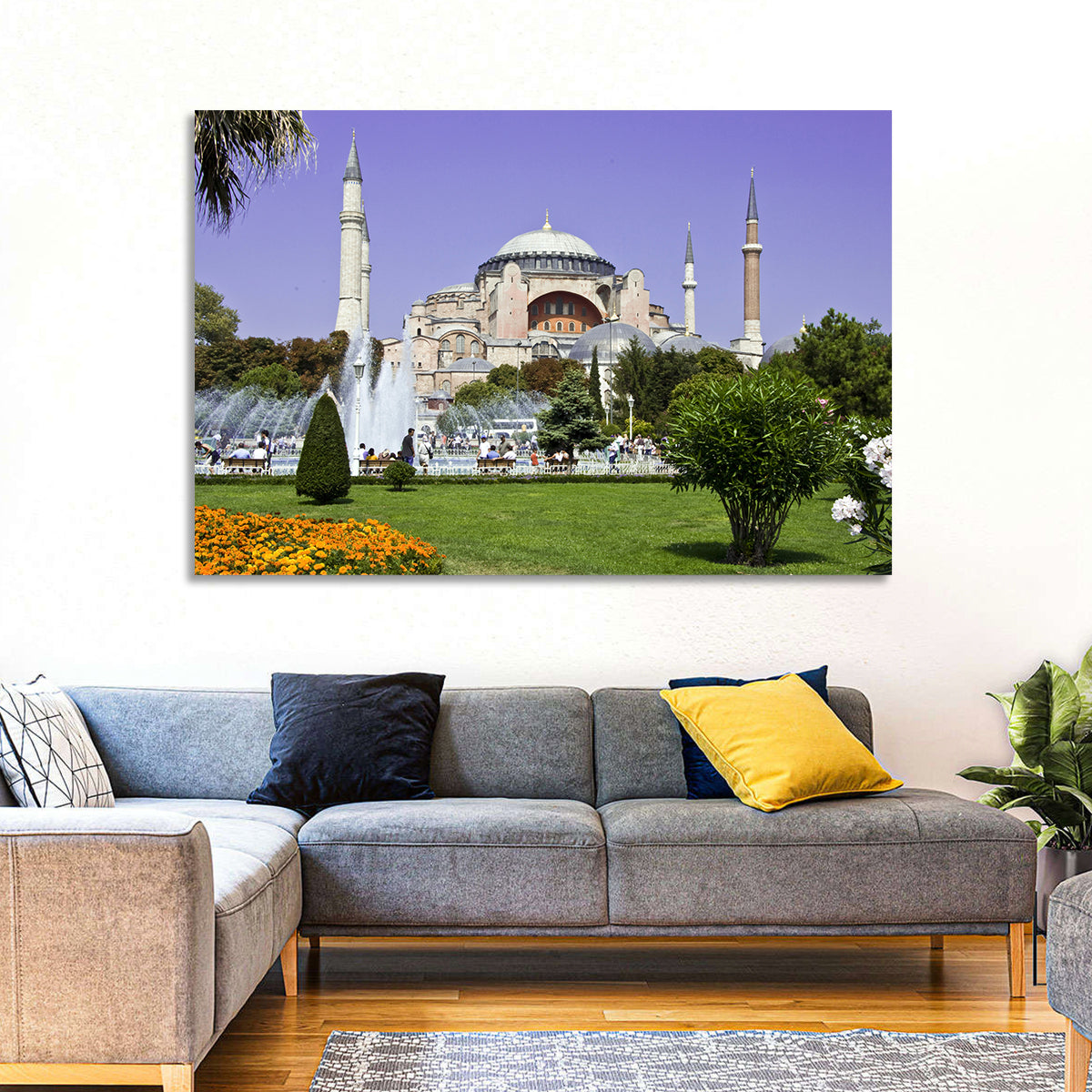 Hagia Sophia Fountain Gardens Istanbul Wall Art