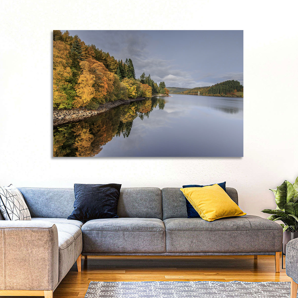 Autumn at Lake Vyrnwy Wall Art