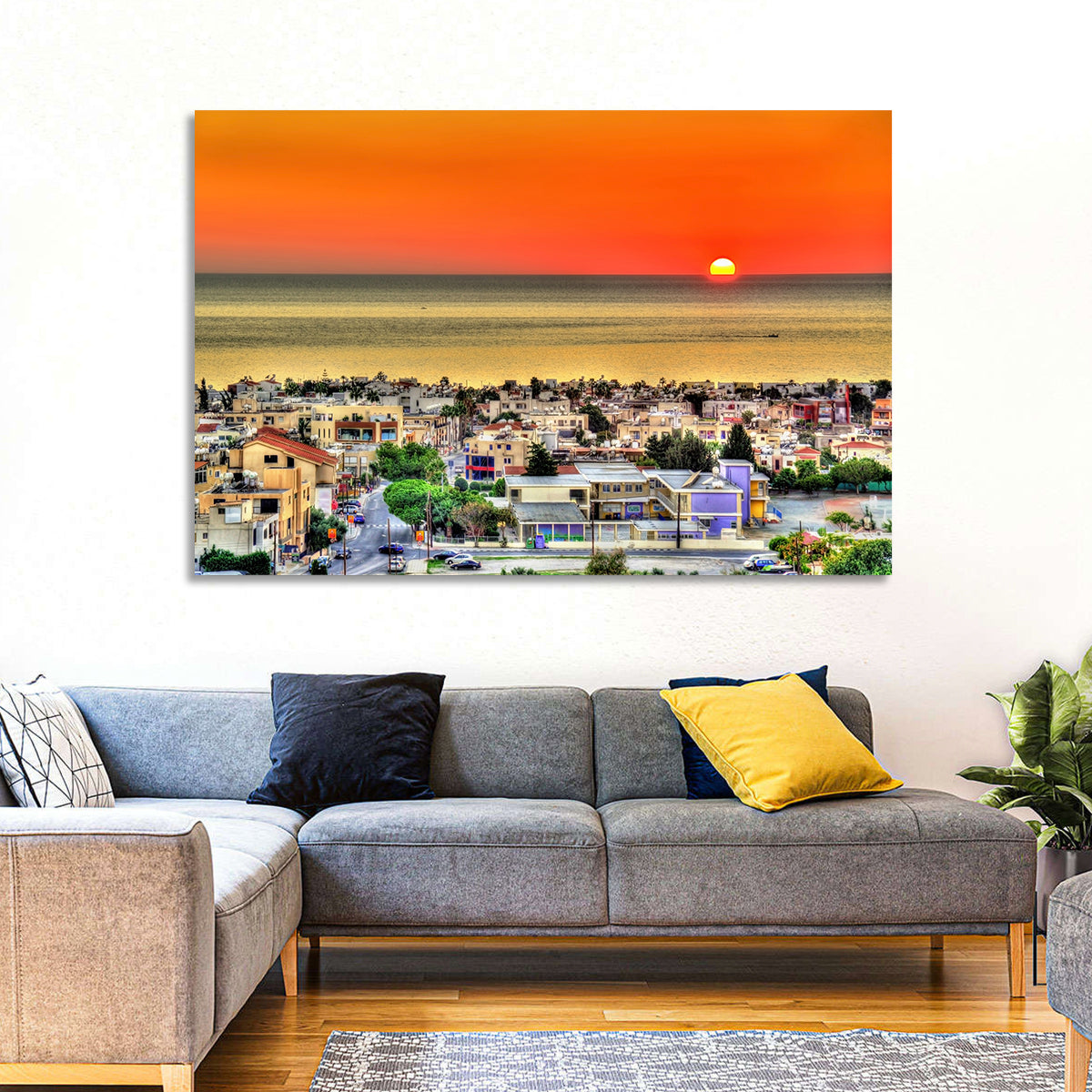 Paphos Sunset Wall Art