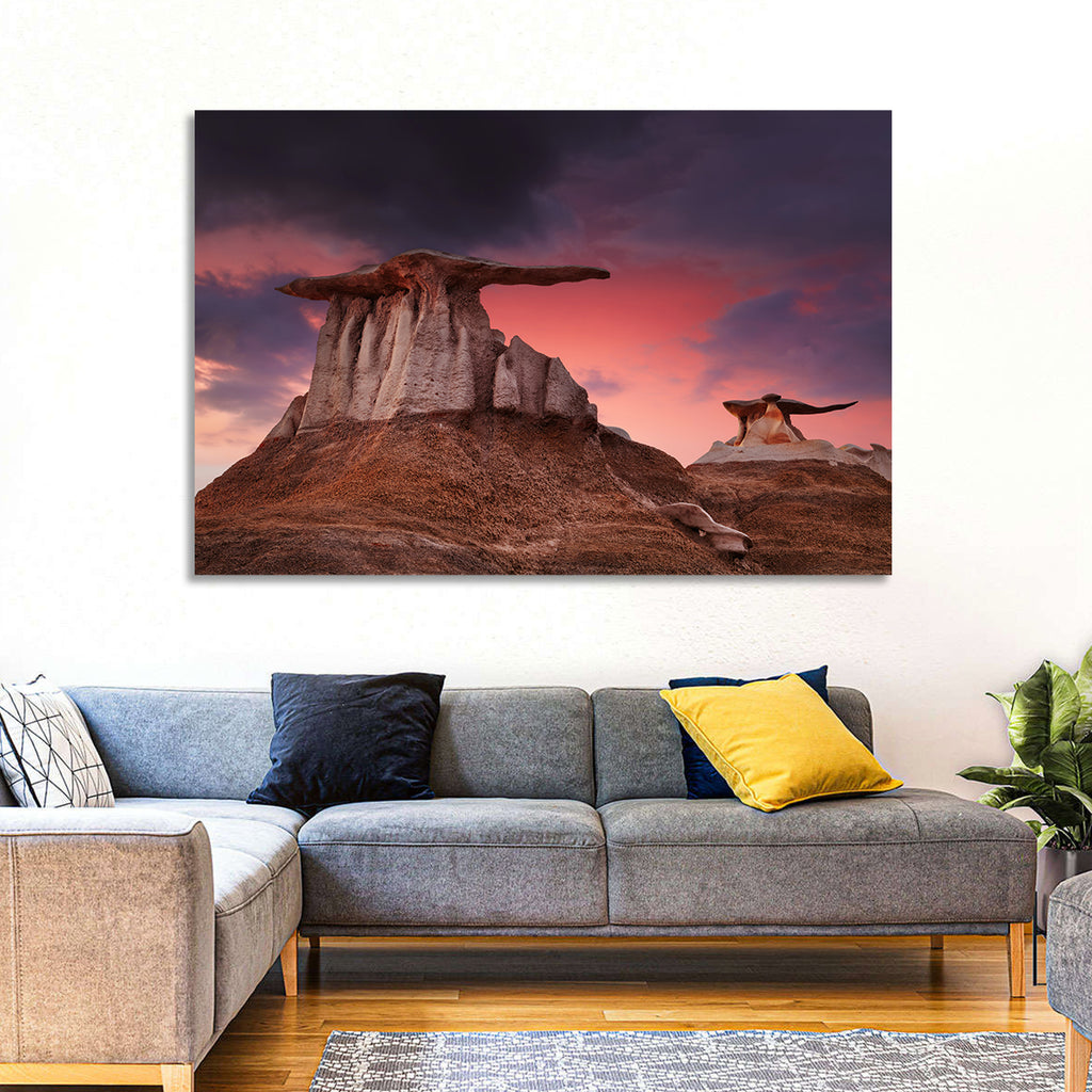 Wings Formation, Bisti Hoodoos Wall Art