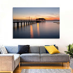 Lake Jackson Pier Sunset Wall Art