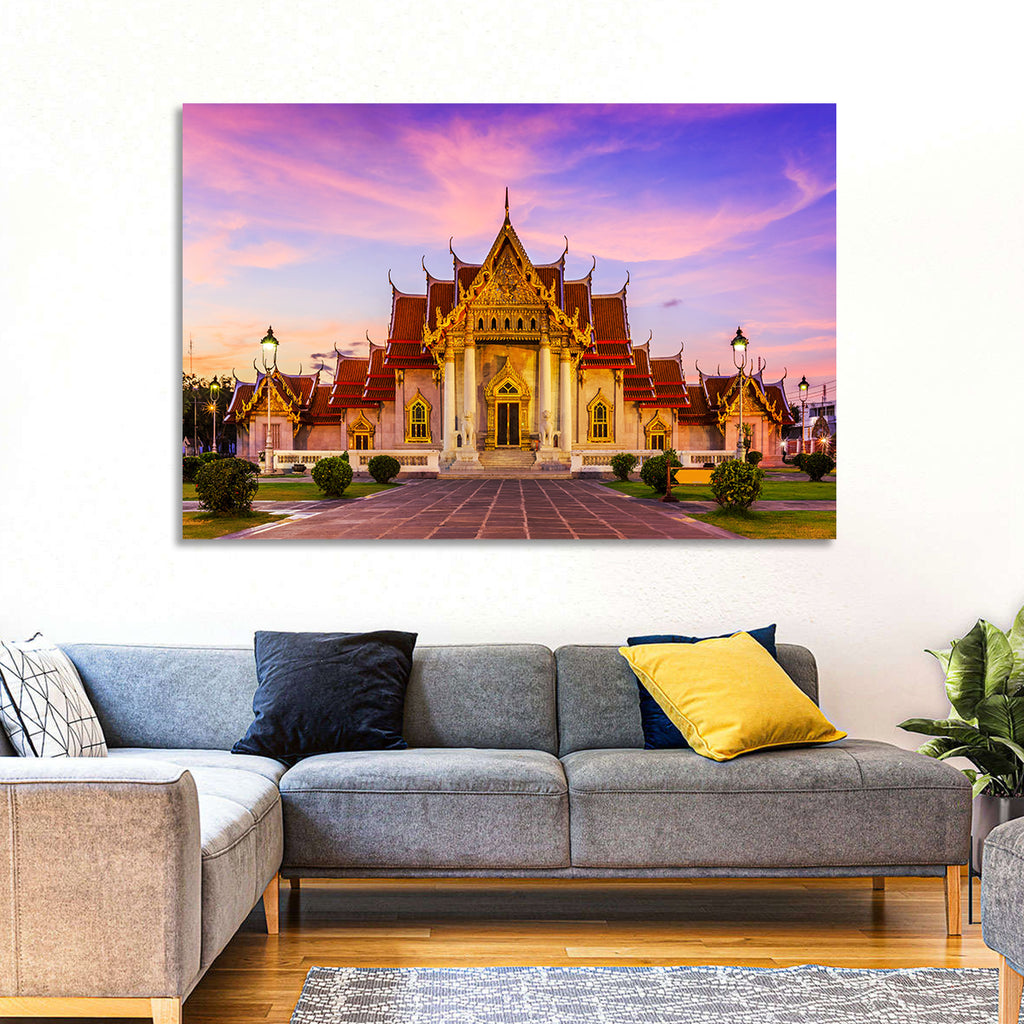 Wat Benchamabophit at Dusk Wall Art