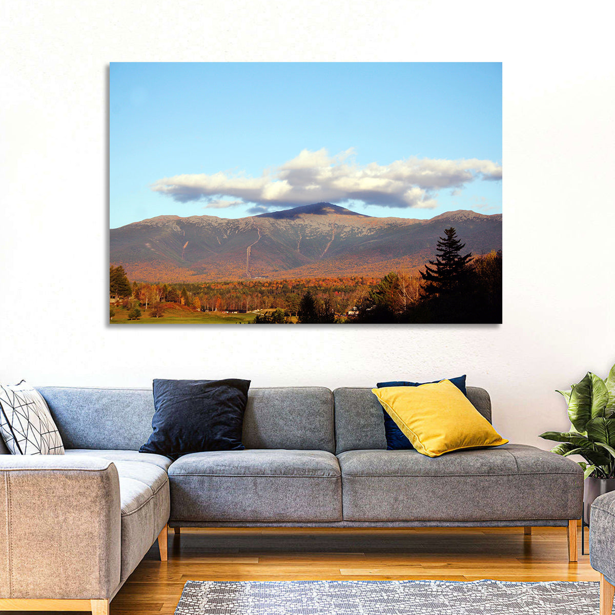 Mount Washington Wall Art in a room, landscape
