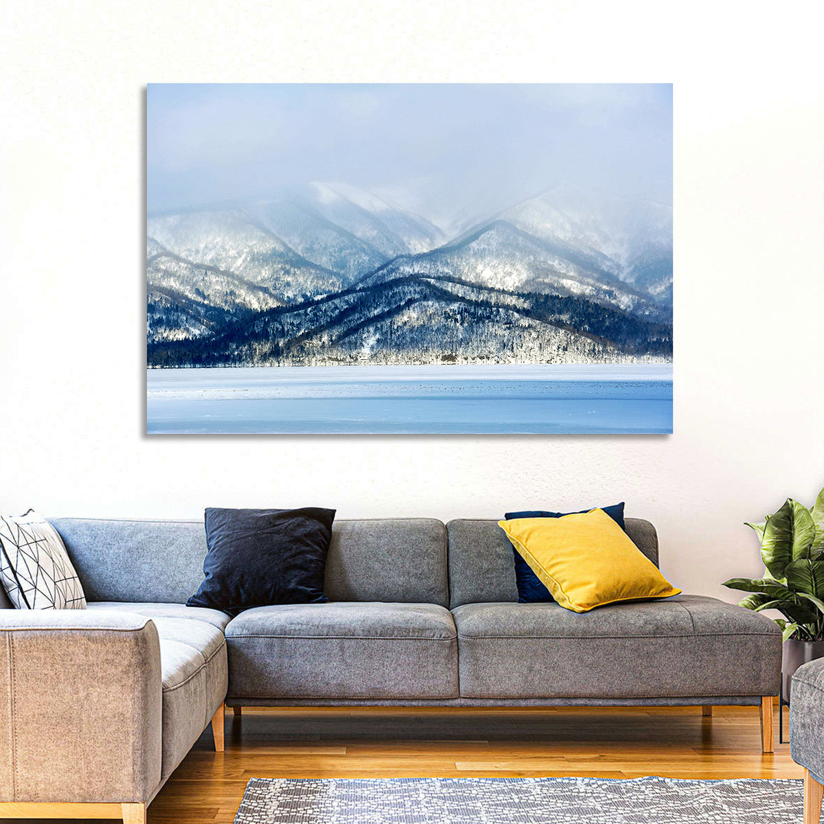 Mountainous Lake Kussharo Wall Art