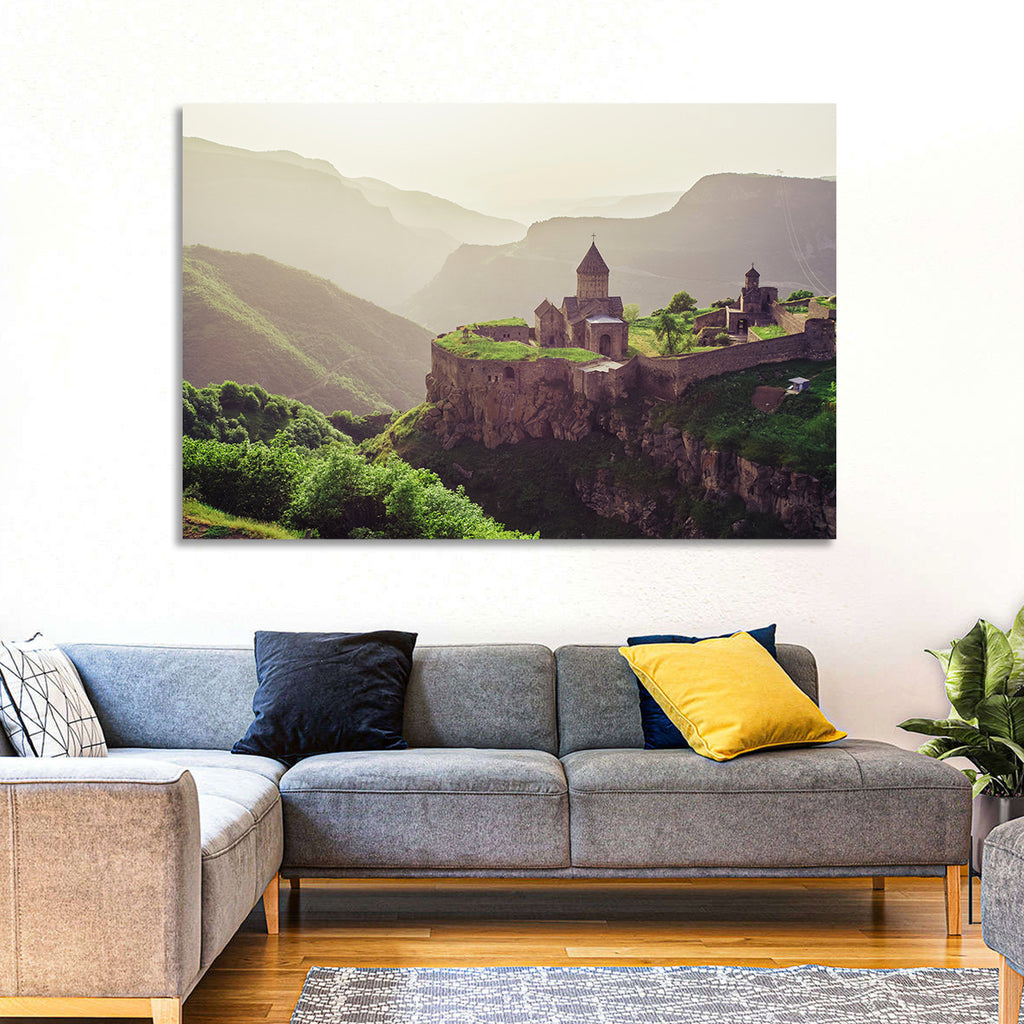 Tatev Monastery at Golden Hour Wall Art