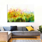 Cosmos Wildflowers Watercolor Wall Art