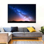 Milky Way Over Silhouetted Hills Wall Art