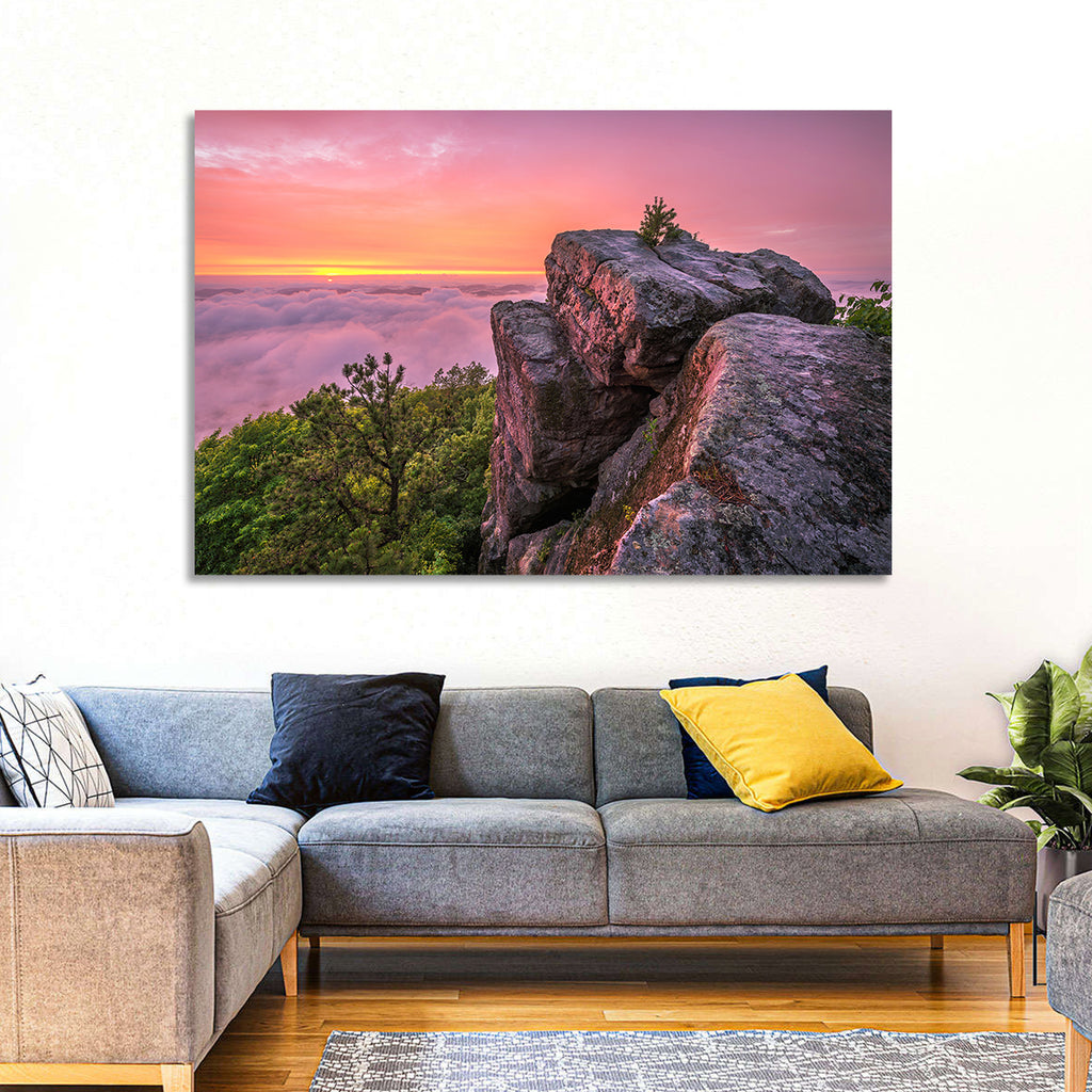 Pine Mountain Trail Sunset Over Cloud Sea Wall Art
