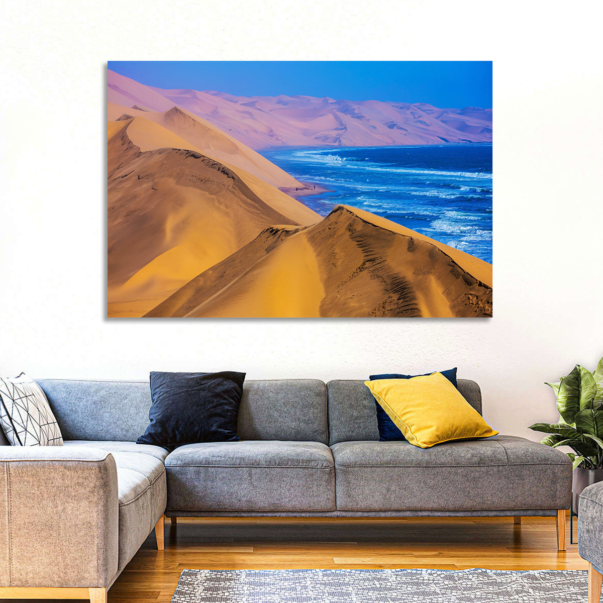 Sandwich Harbour Dunes Meet the Atlantic Wall Art