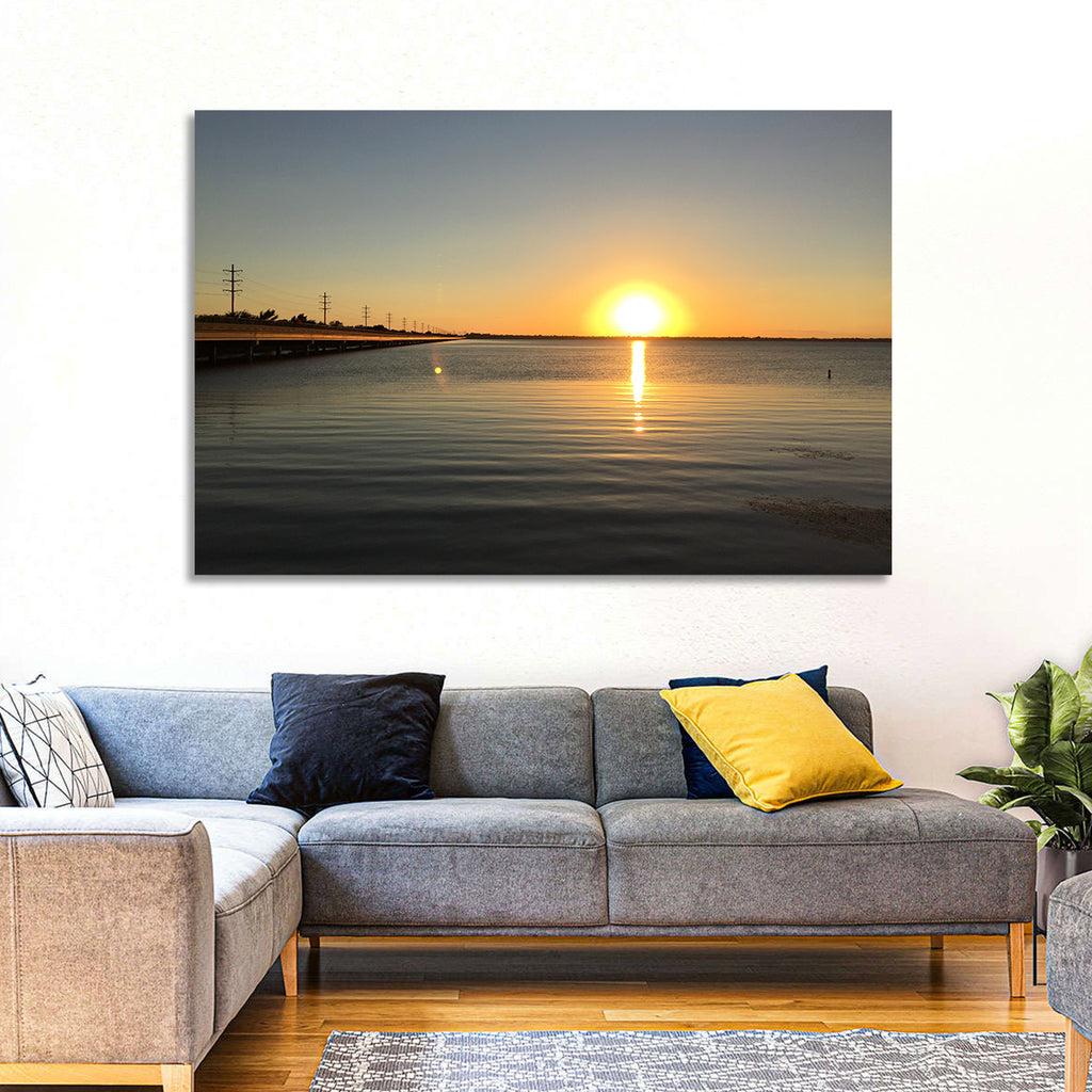 Lake Ray Hubbard Sunset Reflection Wall Art