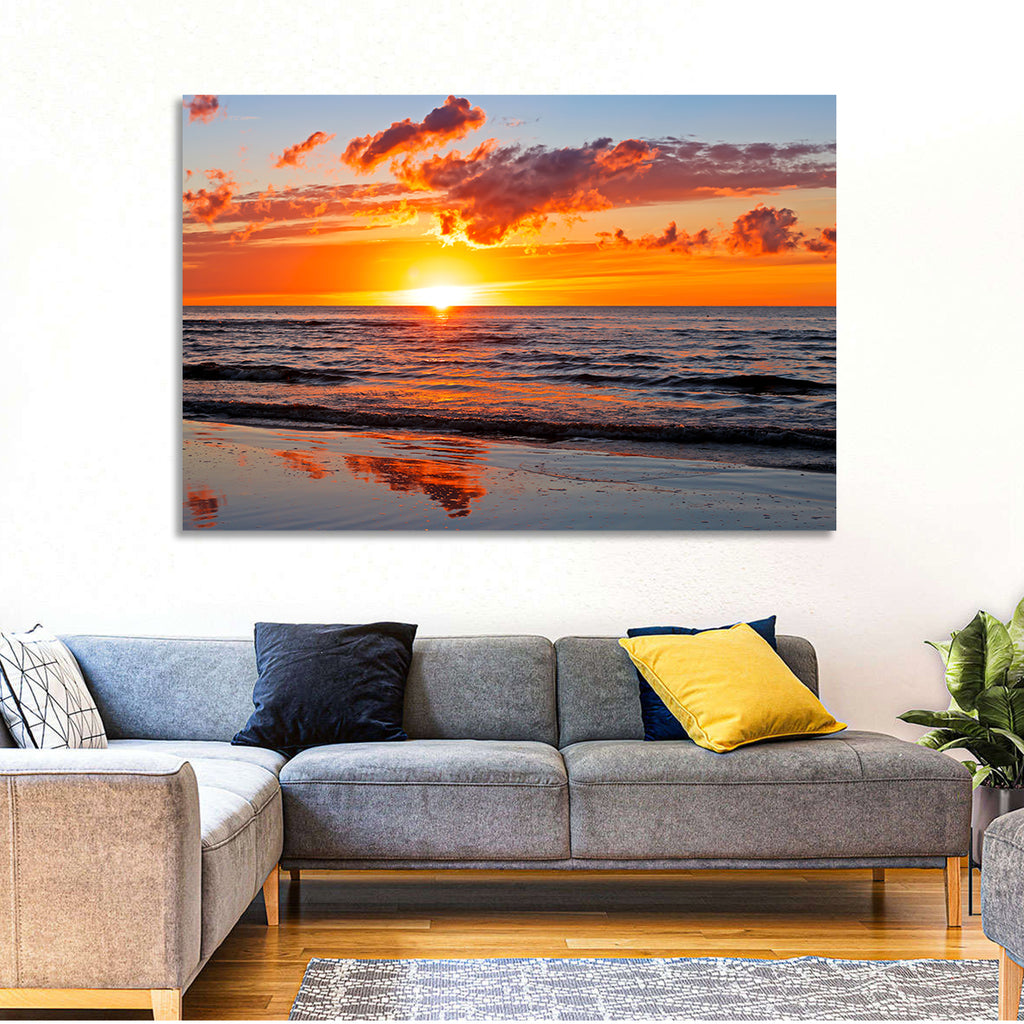 Sunset Over the Baltic Wall Art