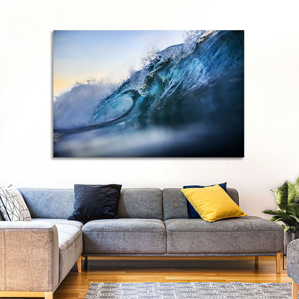 Golden Hour Barrel Wave Wall Art