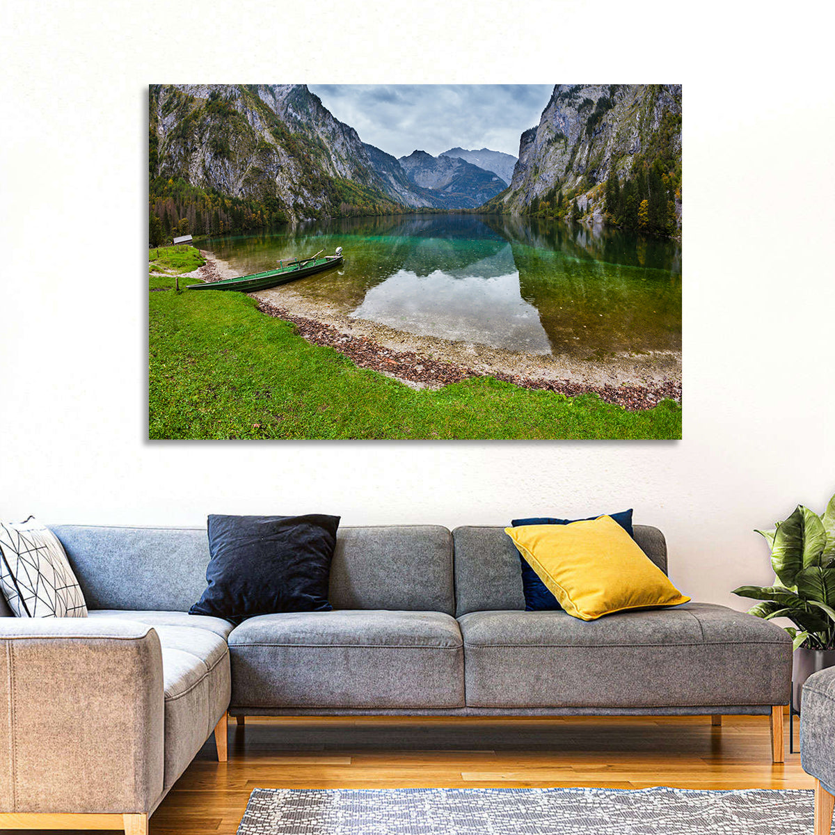 Obersee at Königssee Wall Art in a room, landscape