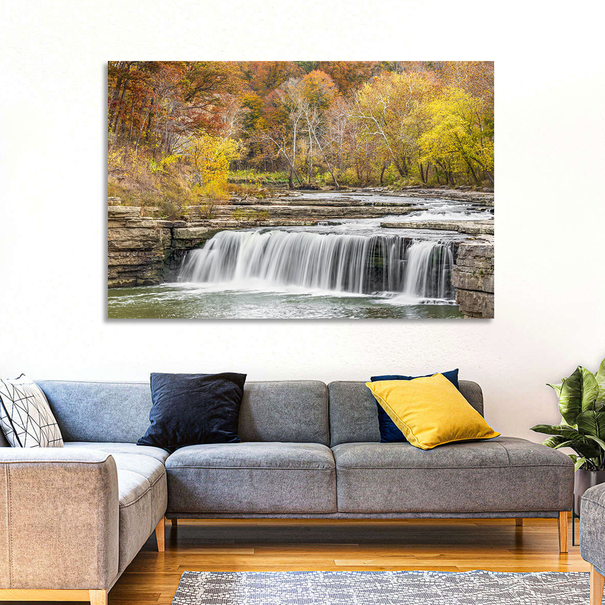 Lower Cataract Waterfall Wall Art in a room, landscape