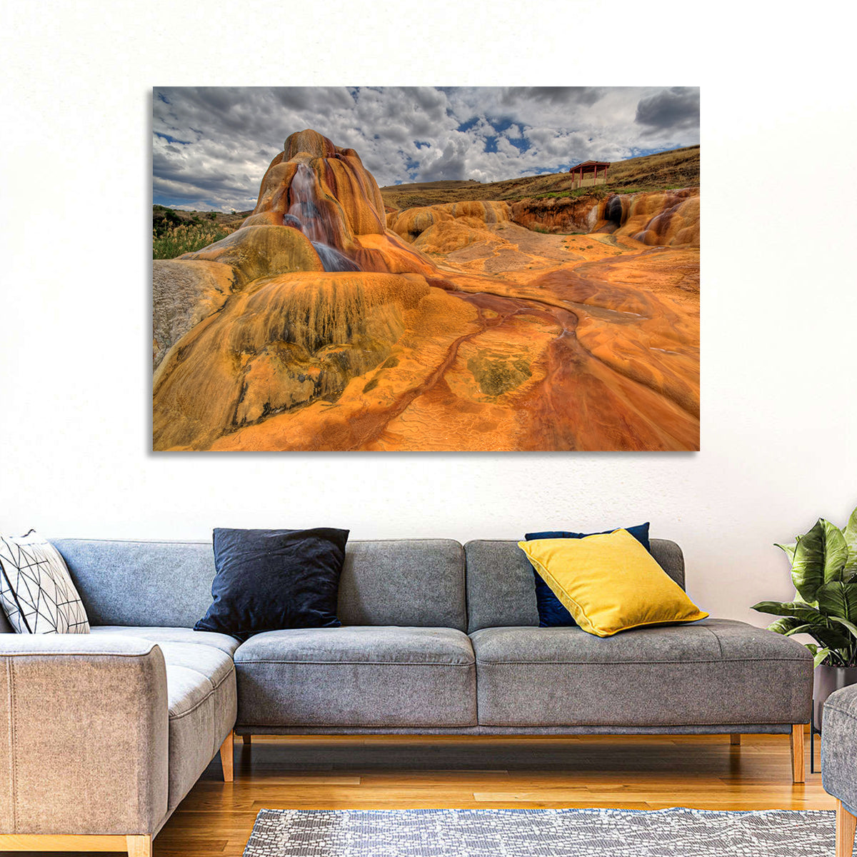 Clay Geyser Wall Art in a room, landscape