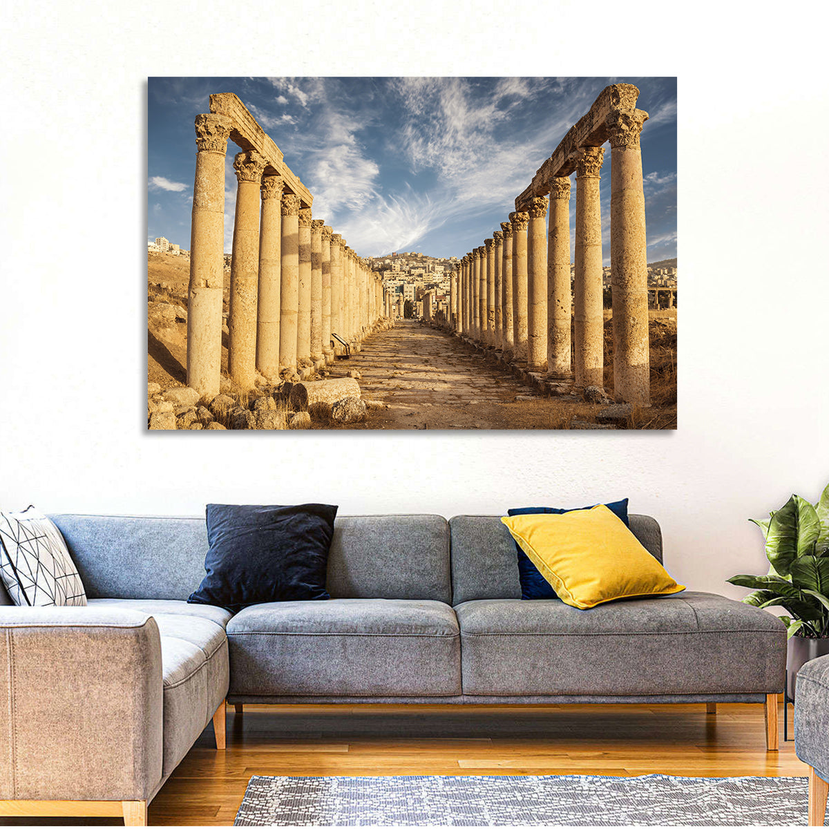 Cardo Maximus, Jerash Wall Art in a room, landscape