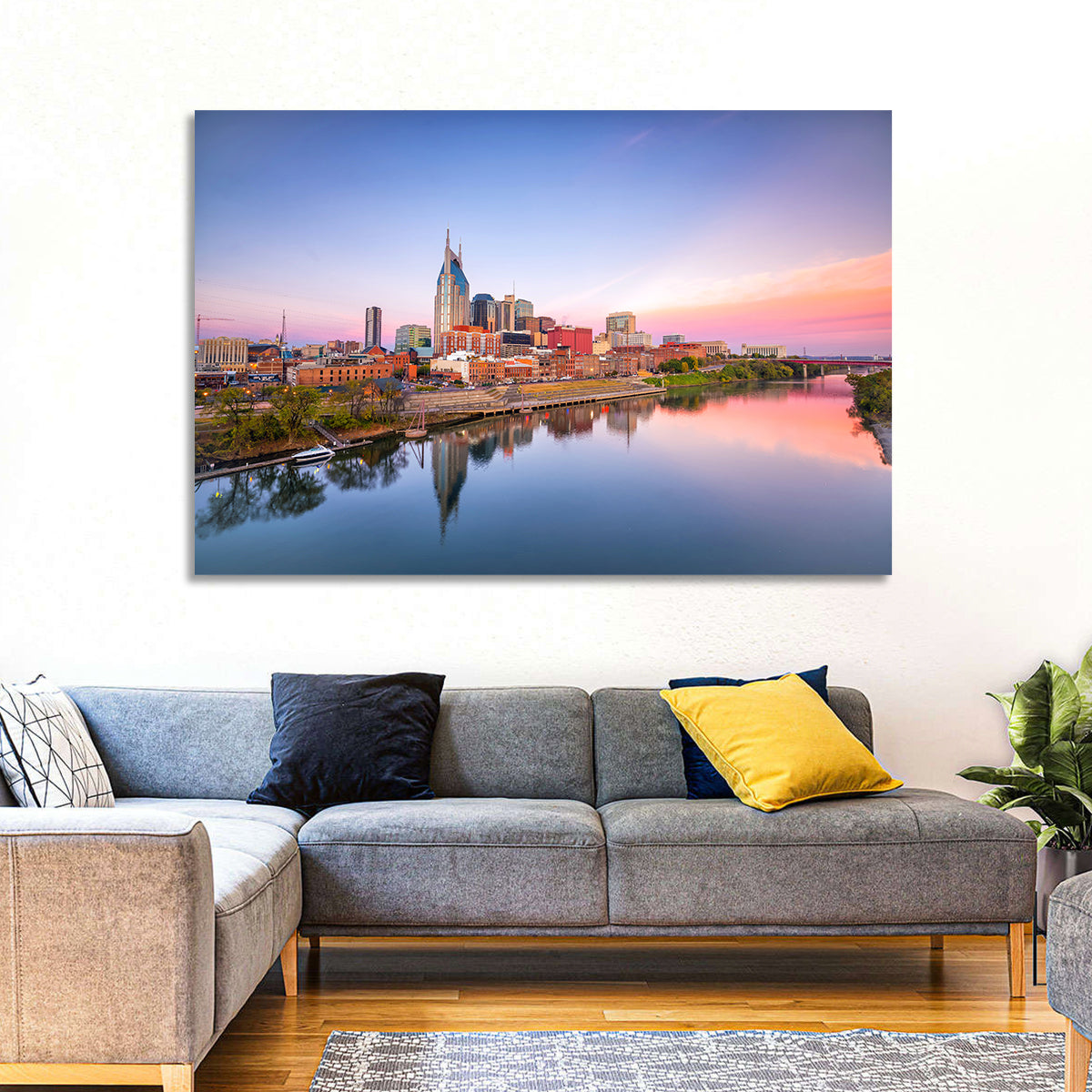 Nashville Skyline at Dusk Wall Art