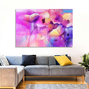 Tulip Flowers Abstract Wall Art