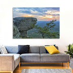 Bald Rock Sunset Over Cheaha State Park Wall Art