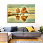 Lake Waco Autumn Reflection Wall Art