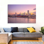 Yokohama Harbor Twilight Wall Art