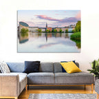Copenhagen Lake at Sunset Wall Art