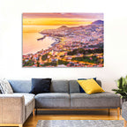 Funchal Harbor at Golden Hour Wall Art