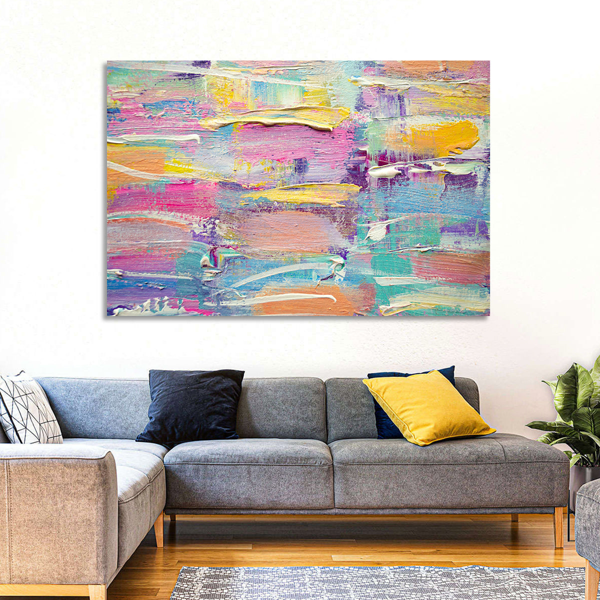 Rough Board Brushstrokes Wall Art