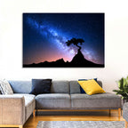 Milky Way Over Mountain Ridge Wall Art