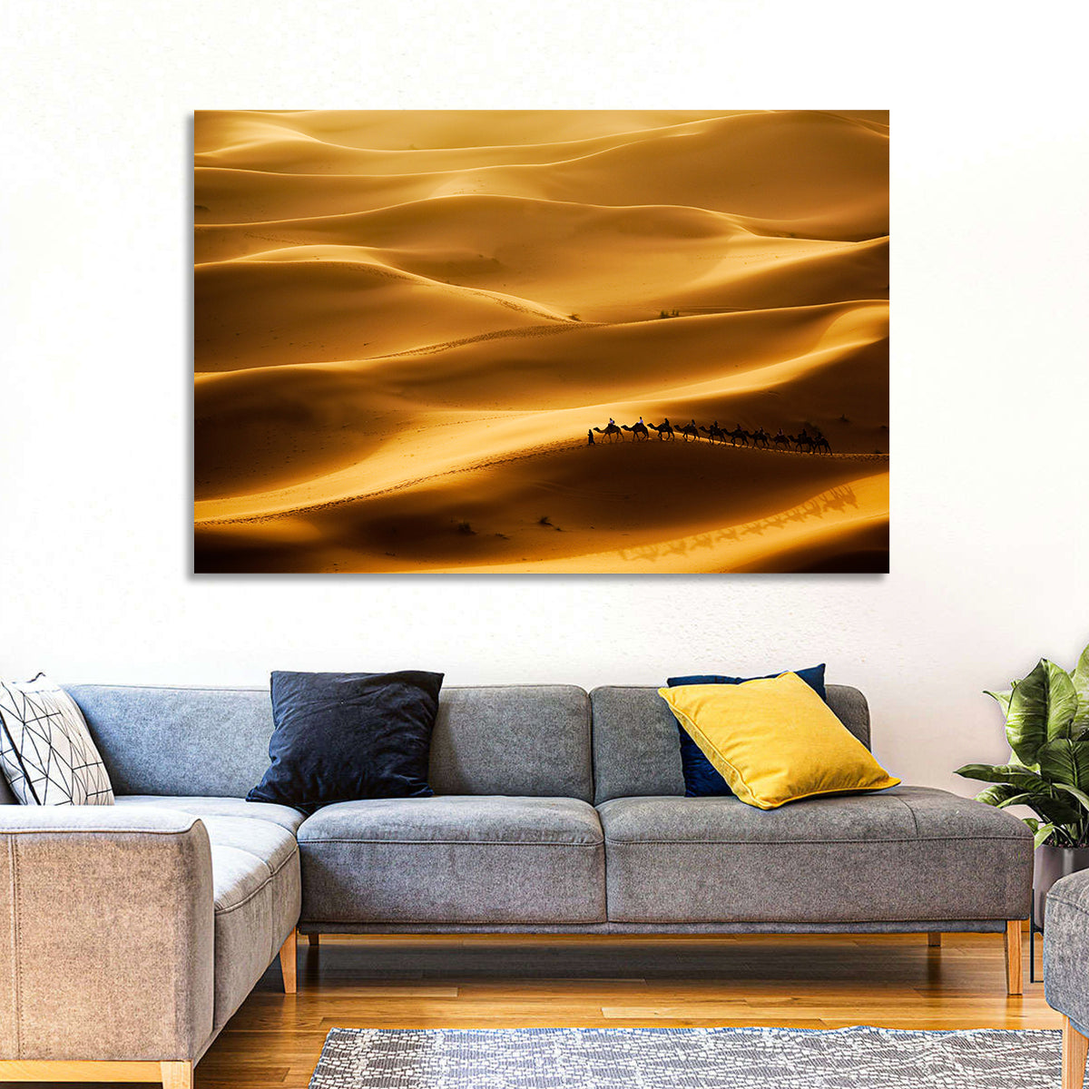 Desert Camel Caravan Wall Art