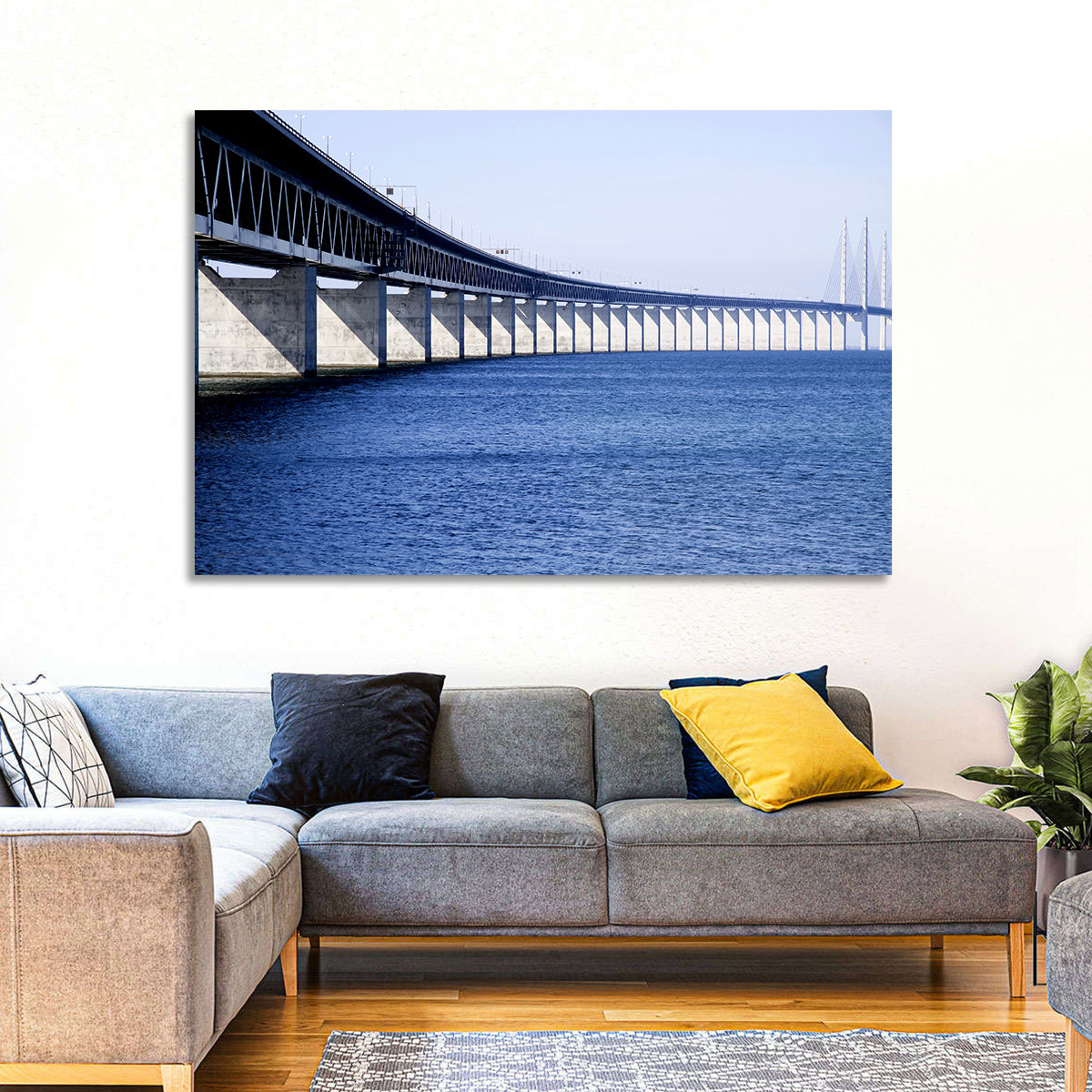 Oresund Bridge Perspective Wall Art