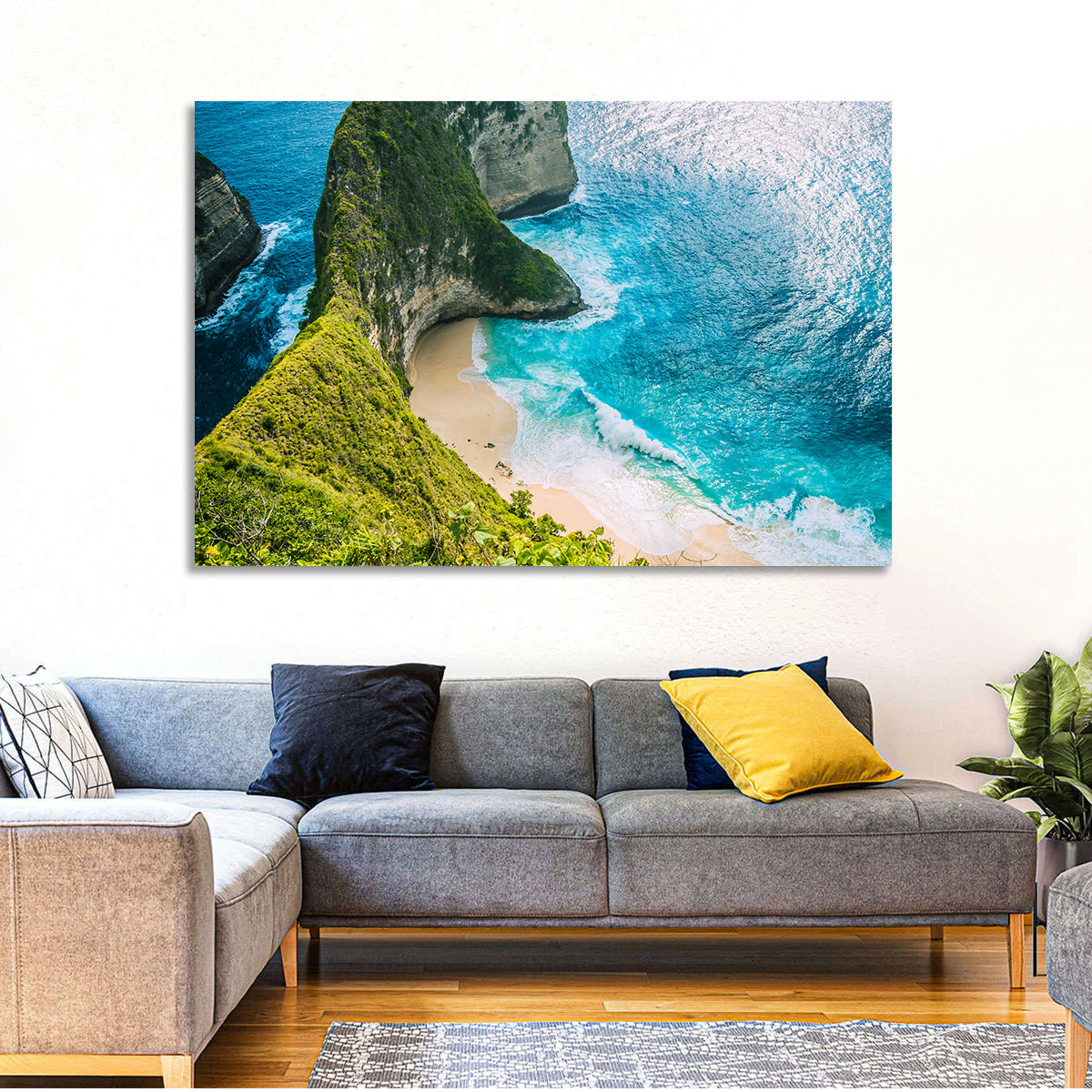 Kelingking Beach, Nusa Penida Wall Art in a room, landscape