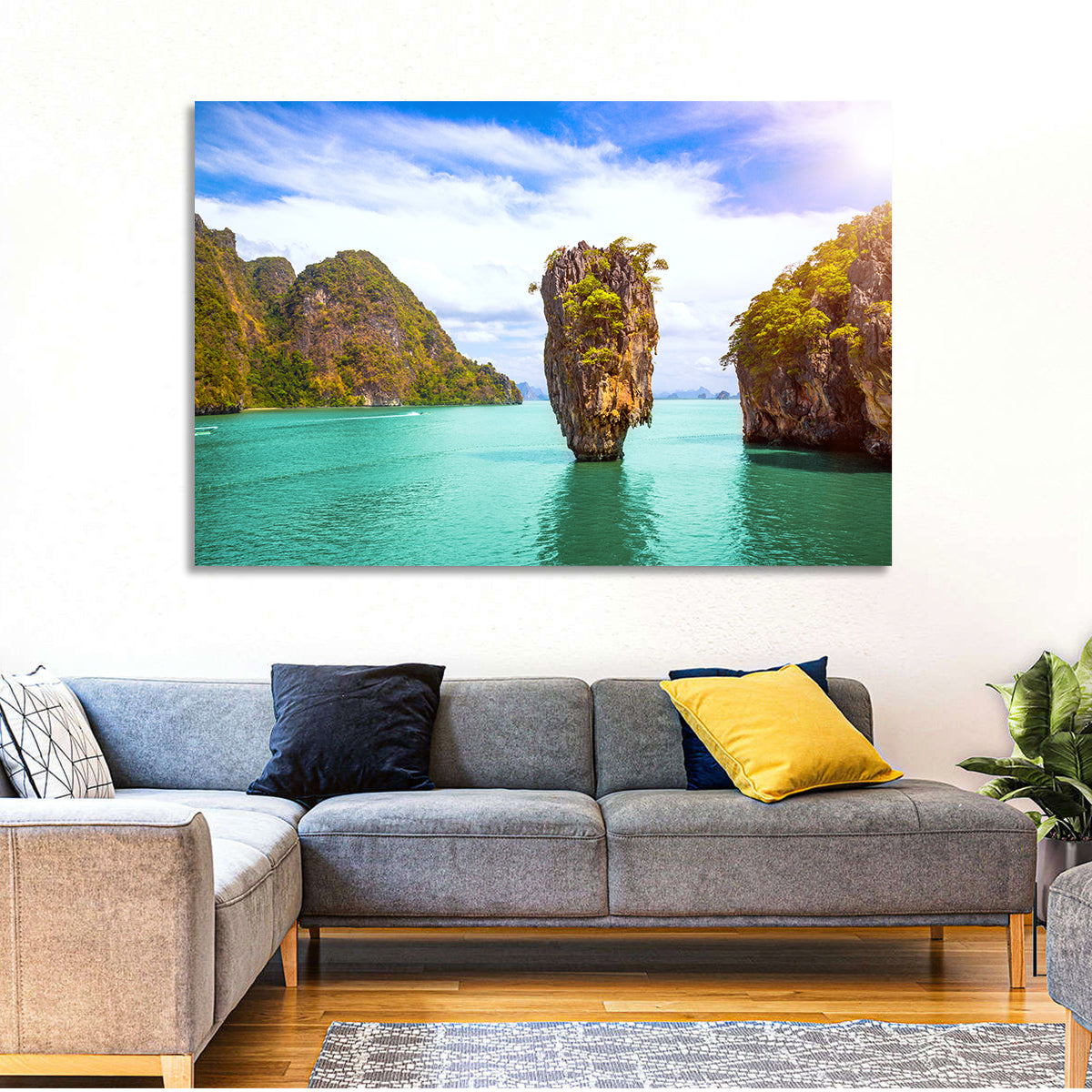 Khao Phing Kan, Phang Nga Bay Wall Art in a room, landscape