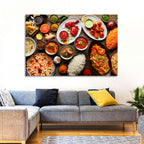 Indian Cuisine Flat Lay Wall Art