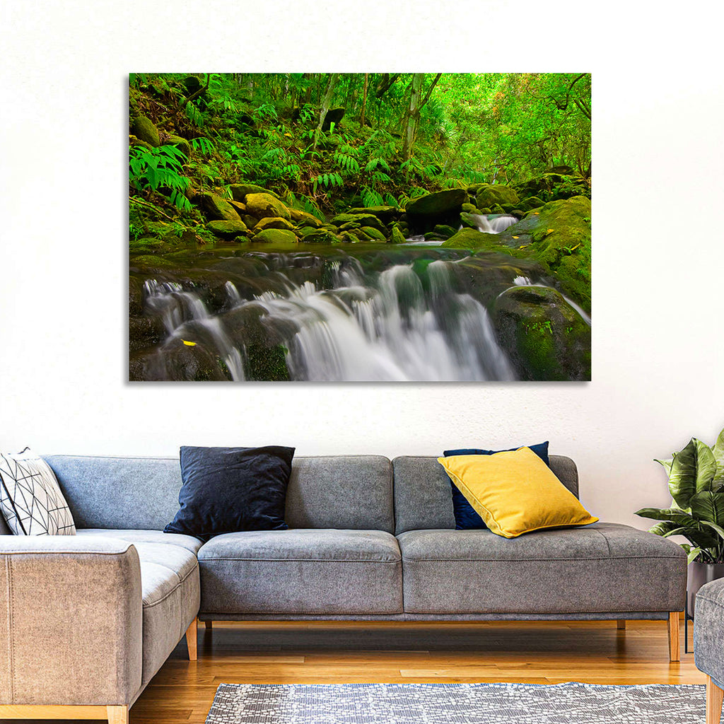 Emerald Jungle Stream Wall Art