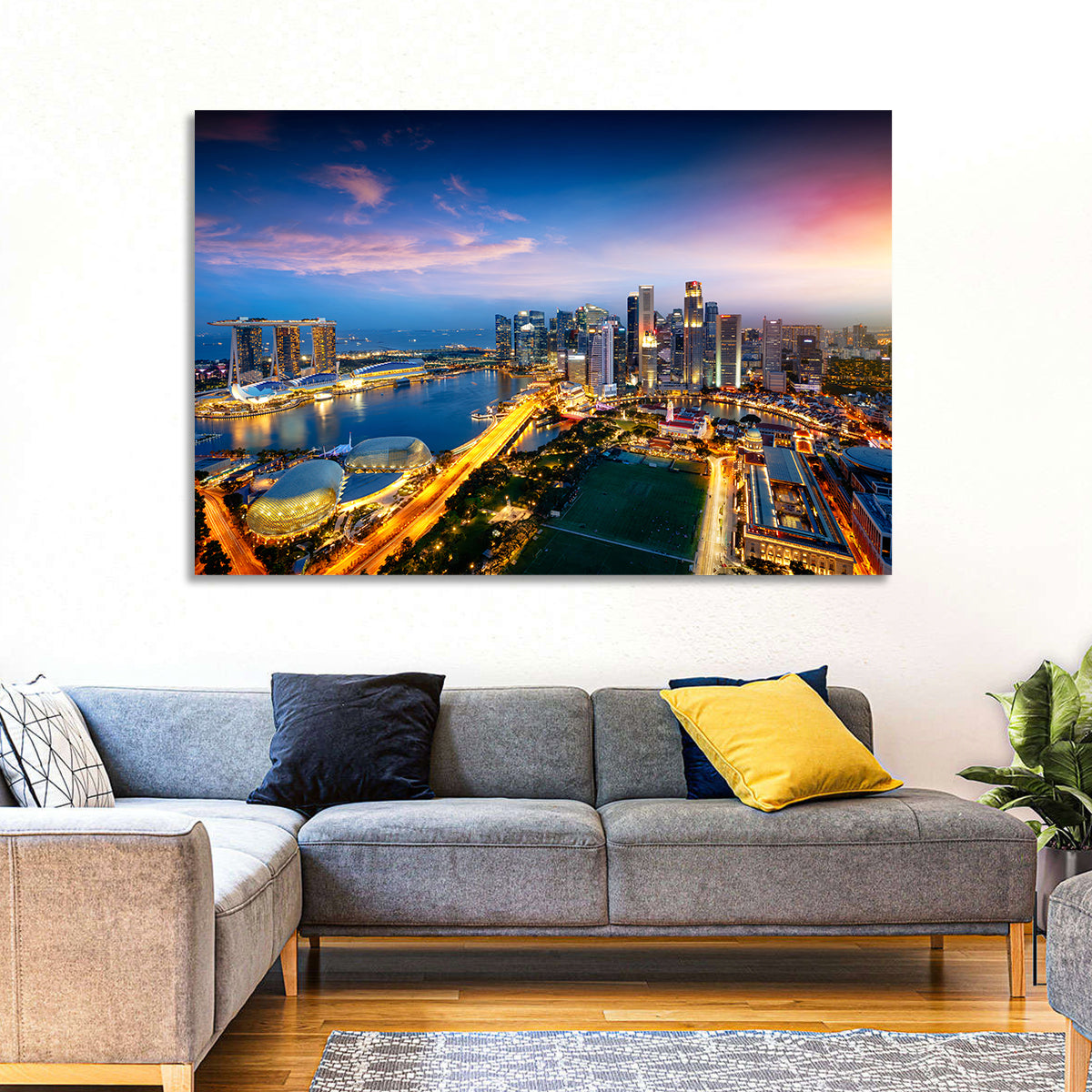 Marina Bay Twilight Singapore Wall Art