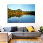Echo Lake Autumn Reflection Wall Art