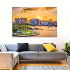 Sarasota Bayfront Sunset Skyline Wall Art