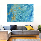 Blue Marble Streams Wall Art