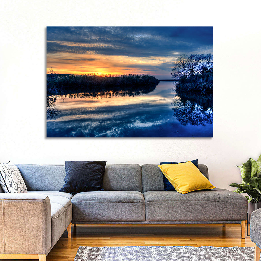 Louisiana Bayou Sunset Wall Art