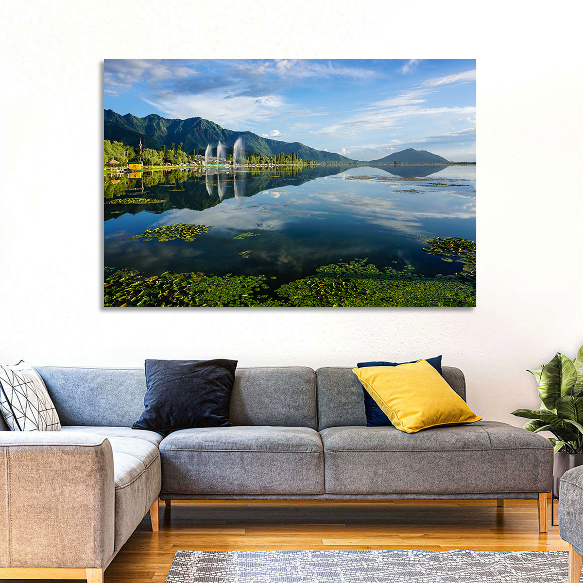 Dal Lake Reflections, Srinagar Wall Art