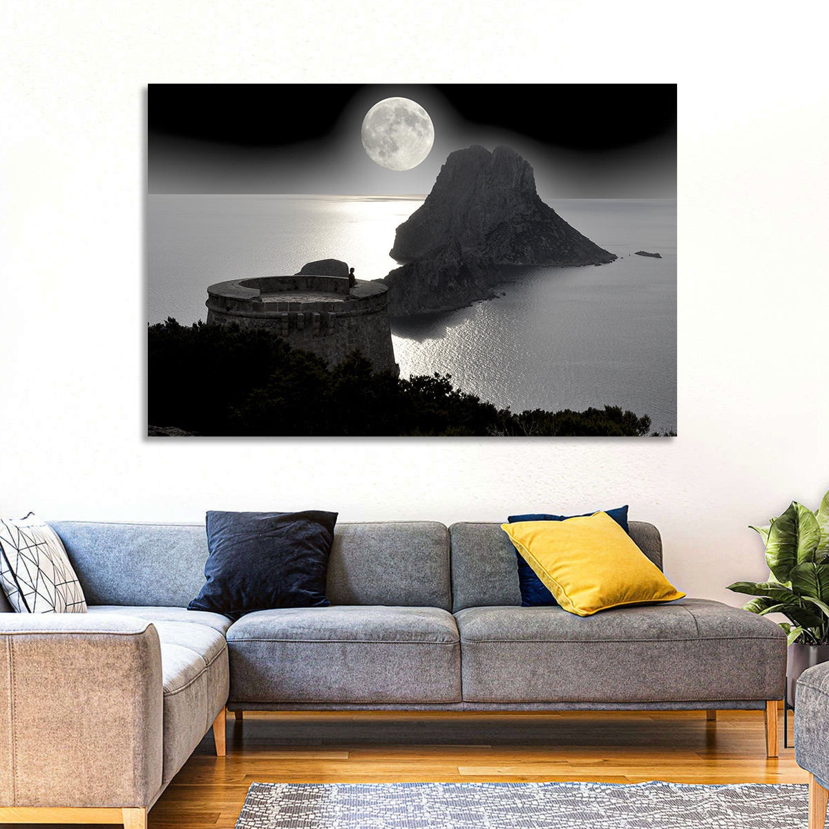 Pirates Tower Moonlit Watchtower, Ibiza Wall Art