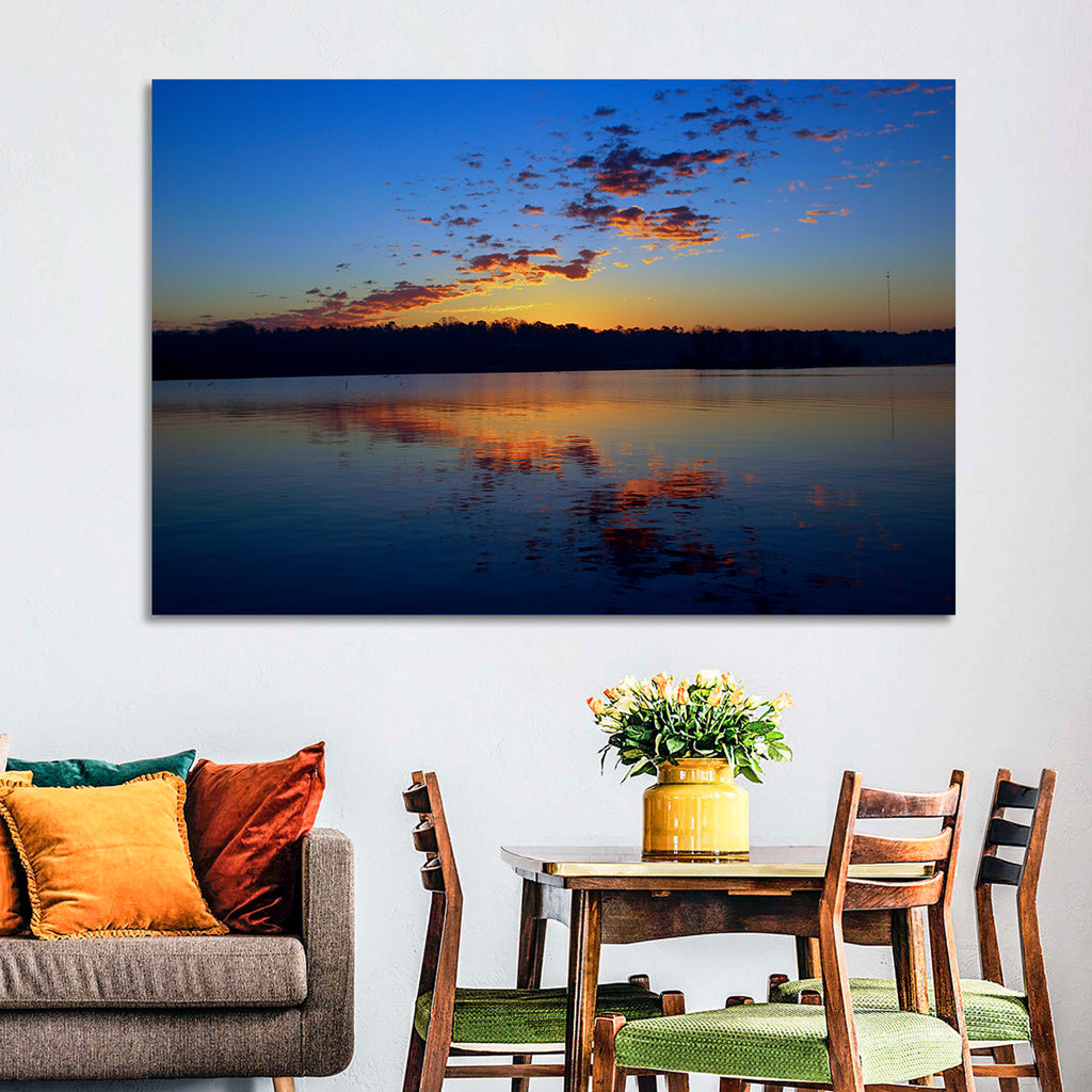Lake Livingston Sunset Reflection Wall Art