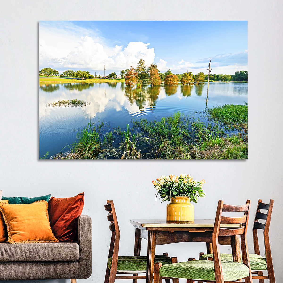 Lafayette Bayou Reflection Wall Art