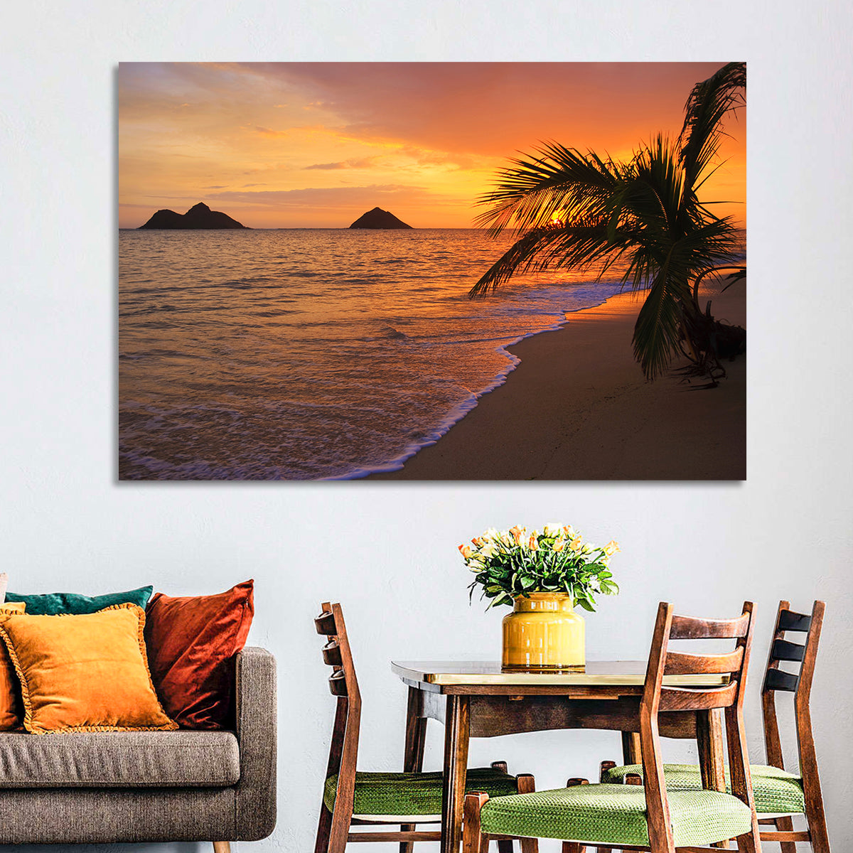 Lanikai Sunrise Over Na Mokulua Wall Art