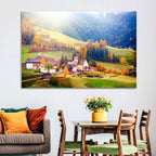 Santa Maddalena Golden Hour Wall Art