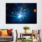 Welding Sparks Close-up Wall Art