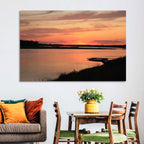 Missouri River Sunset at Dusk Wall Art
