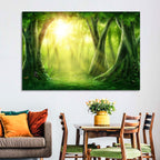 Enchanted Forest at Sunrise Wall Art